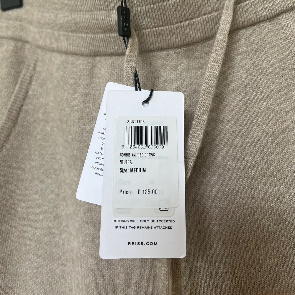 REISS Connie Knit Drawstring Midi Skirt